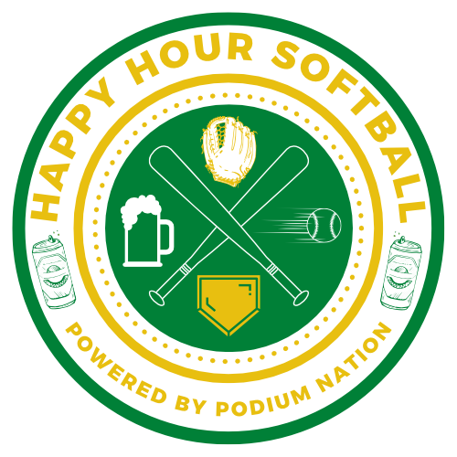 Happy Hour Softball Badge PNG